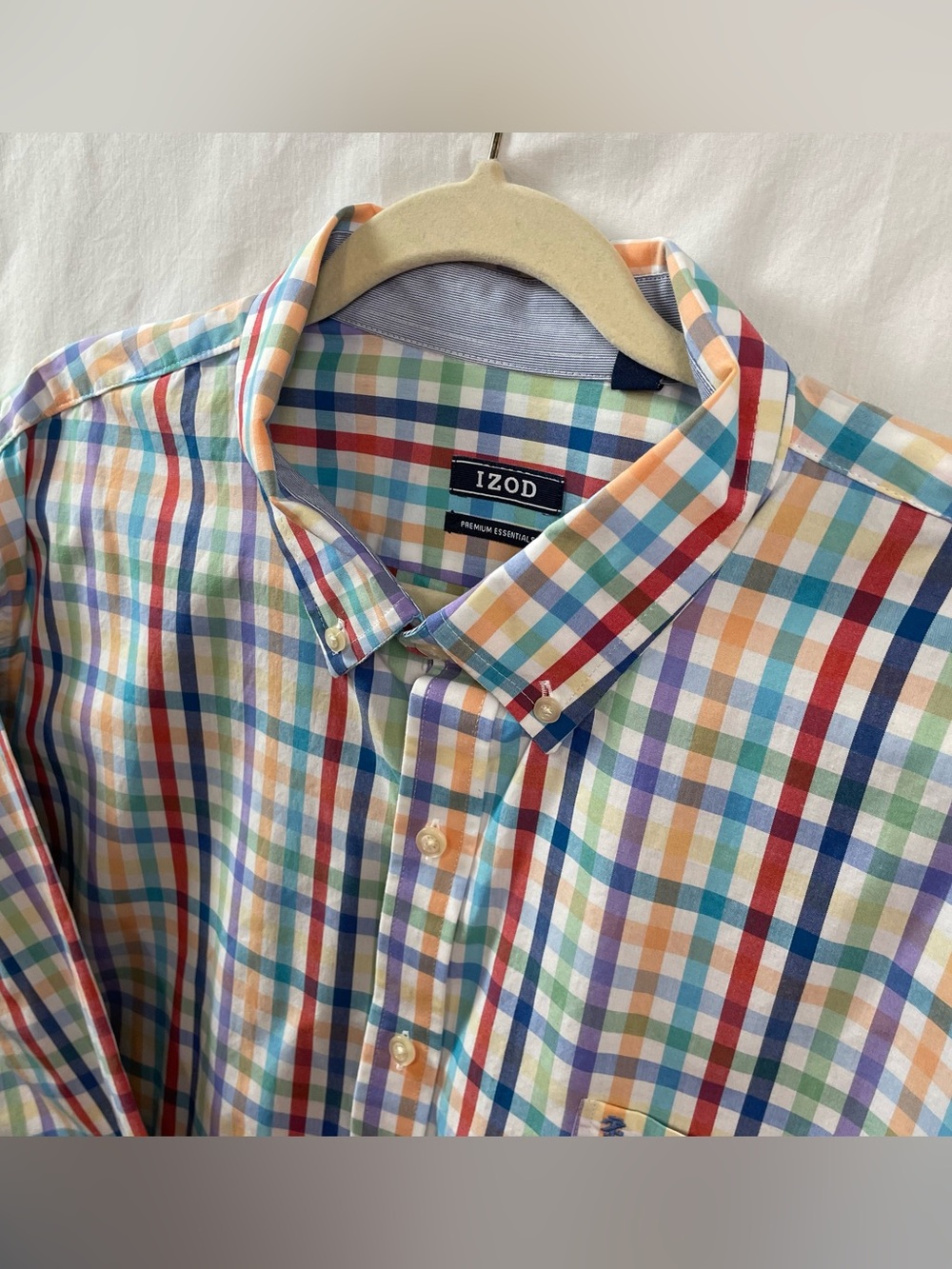 Izod Men’s plaid shirt, sz XXL multi color long sleeve